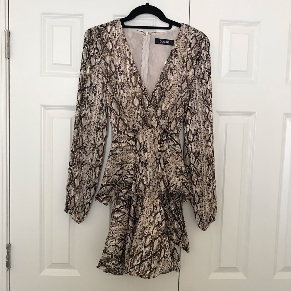 Python metallic dress. DO+BE